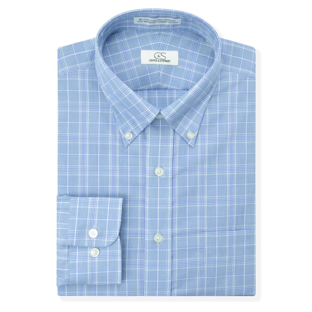 23463800_cooper-stewart-non-iron-glen-plaid-button-down-shi